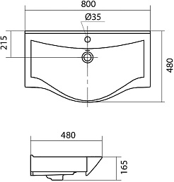 Onika Тумба с раковиной Девис 80.13 бетон чикаго – фотография-11