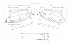 Cersanit Акриловая ванна Joanna 160 L ультра белая – фотография-6