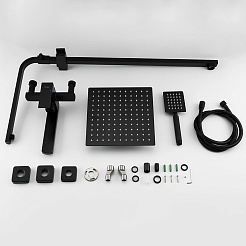 Frap Душевая система H802-6 F24802-6 черная – фотография-4