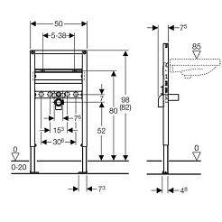 Geberit Система инсталляции для раковин Duofix 111.490.00.1 – фотография-2