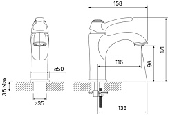 Iddis Смеситель для раковины Oldie OLDSB00i01 – фотография-6