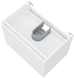 Teymi Тумба с раковиной Laina 70 подвесная белая матовая – фотография-9