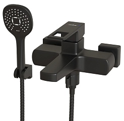 Mixline Смеситель для ванны и раковины 35k ML34-01 "Solo Black" чёрный – фотография-1