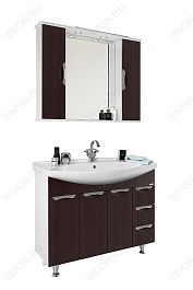 Водолей Тумба с раковиной Лира 105 венге с б/к – фотография-2