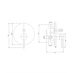 Omnires Смеситель для ванны Y1235GL – фотография-2