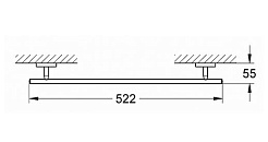 Grohe Полотенцедержатель Bau cosmopolitan 40459000 – фотография-2