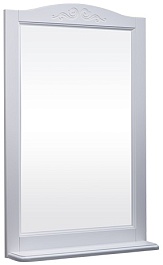 Bas Мебель для ванной Варна 60 белый, вставки стекло, зеркало – фотография-2