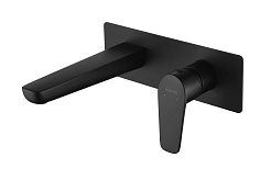 Aquatek Смеситель для раковины Бетта AQ1113MB матовый чёрный – фотография-1