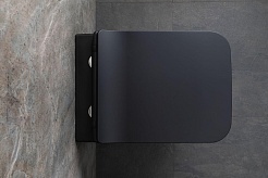 Allen Brau Чаша подвесного унитаза Liberty 4.33007.31 чёрный матовый – фотография-16