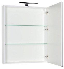 Aquanet Зеркальный шкаф "Алвита 70" белый – фотография-3