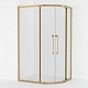 Cezares Душевой уголок Relax 304 RELAX-304-RH-2-120/90-C-BORO 120x90 профиль брашированное золото стекло прозрачное – картинка-11