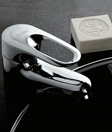 Frap Смеситель для раковины H28 F1028-B хром – фотография-2