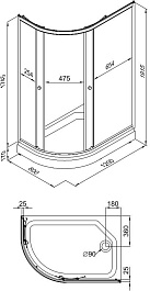 Triton  Душевой уголок Риф А 120x80 R – фотография-6