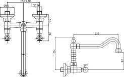 Cezares Смеситель NOSTALGIA-LLP-03/24 для кухни – фотография-2
