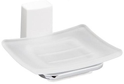 WasserKRAFT Мыльница стеклянная Leine K-5029WHITE – фотография-1