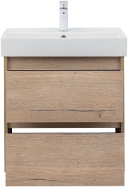 Aquanet Тумба под раковину Nova Lite 60 подвесная дуб крафт – фотография-7