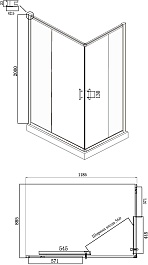 Ambassador  Душевой уголок Kingston 120x90 14011122 – фотография-8