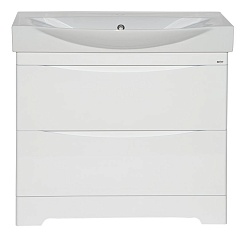 Misty Мебель для ванной Элвис 85 L напольная белая – фотография-2
