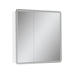 Equil Зеркальный шкаф Soldi 80 белый софт – фотография-2