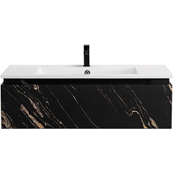 Cezares Тумба с раковиной Slider 100 подвесная чёрный фьюжн – фотография-2