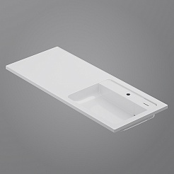 Am.Pm Мебельная раковина над стиральной машиной X-Joy 120 R белая – фотография-7