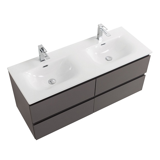 BelBagno Тумба с раковиной Kraft 120-2 подвесная Темно-Серый матовый с раковиной BB-8099-120-2 – картинка-7