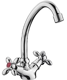 Frap Смеситель для кухни H27 F4127 хром – фотография-1