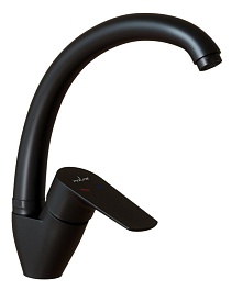 Mixline Смеситель для кухни 35k ML14-031BL чёрный – фотография-1