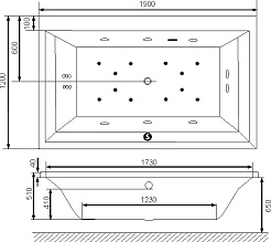 Excellent Акриловая ванна Crown Lux 190x120 – фотография-4