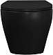 Azario Унитаз подвесной Keras matt black AZ-99046B безободковый черный матовывй – фотография-16