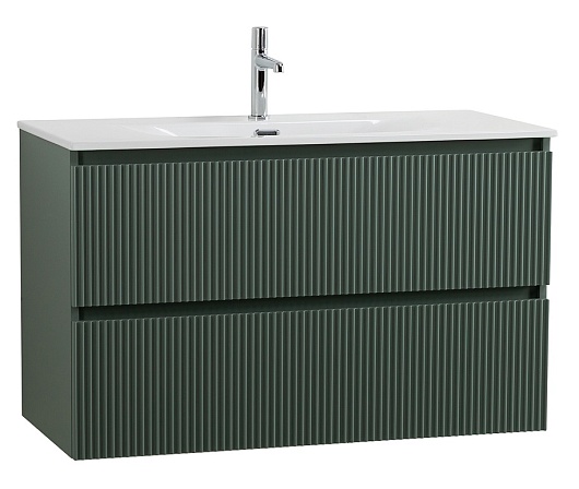 BelBagno Тумба с раковиной Uno mini 100 подвесная Еловый матовый с раковиной BB-8099-3-100 – фото-1