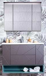 Бриклаер Мебель для ванной Кристалл 100 – фотография-1