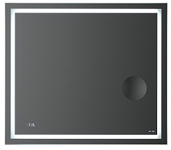 Am.Pm Зеркало Gem 100 с Led-подсветкой, часами и косметическим зеркалом – фотография-1