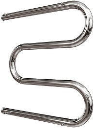 Point Полотенцесушитель водяной М-образный 500x500 PN38555P с полкой хром – фотография-2