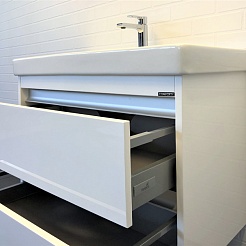 Comforty Мебель для ванной Дублин 90 подвесная белая – фотография-9