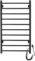 Domoterm Полотенцесушитель электрический Аврора DMT 109-10 50x90 ЧРН EK R черный