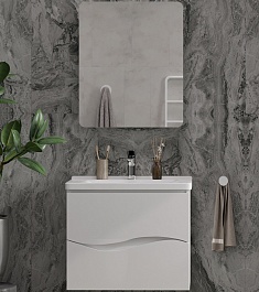 Volna Мебель для ванной Volna 60.2Y подвесная белая – фотография-1