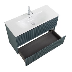 BelBagno Тумба под раковину Uno mini 100 подвесная Голубой матовый – фотография-10