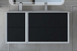 Cezares Тумба с раковиной Bellagio 106 R grafite раковина 50214 – фотография-1