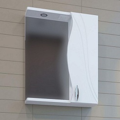 Mixline Зеркало-шкаф Лима 55 R белый – фотография-4