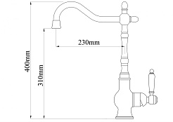 Zorg Смеситель для кухни "Stone ZR 365 Y BEIJE" – фотография-2