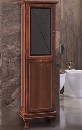 Opadiris Шкаф-пенал для ванной Борджи 45 L с корзиной, светлый орех – фотография-1