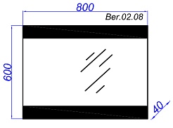 Aqwella Зеркало для ванной Бергамо 80 – фотография-5