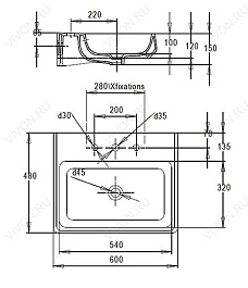 Jacob Delafon Раковина Fit E1188 – фотография-2
