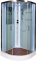 DTO Душевая кабина A09 LED с кнопкой и гидромассажем
