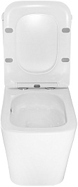 Azario Унитаз-моноблок Avanti AZ-6203 безободковый с бачком с сиденьем микролифт белый – фотография-8