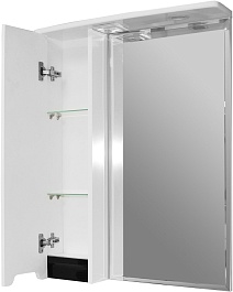 Mixline Зеркало-шкаф Прометей 64 L белый – фотография-2