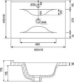 Iddis Мебельная раковина Wash Basin 60 – фотография-2