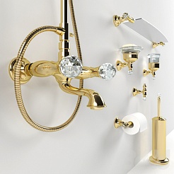 Webert Душевая система Karenina KA721208010 золото – фотография-2