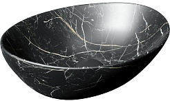 Teymi Раковина накладная Lori 41 T50496 черный мрамор – фотография-4